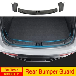 Protezione del bagagliaio per Tesla Model Y Tappetino antigraffio Soglia di carico posteriore Copertura del davanzale Paraurti TPE Organizer Pad Accessori