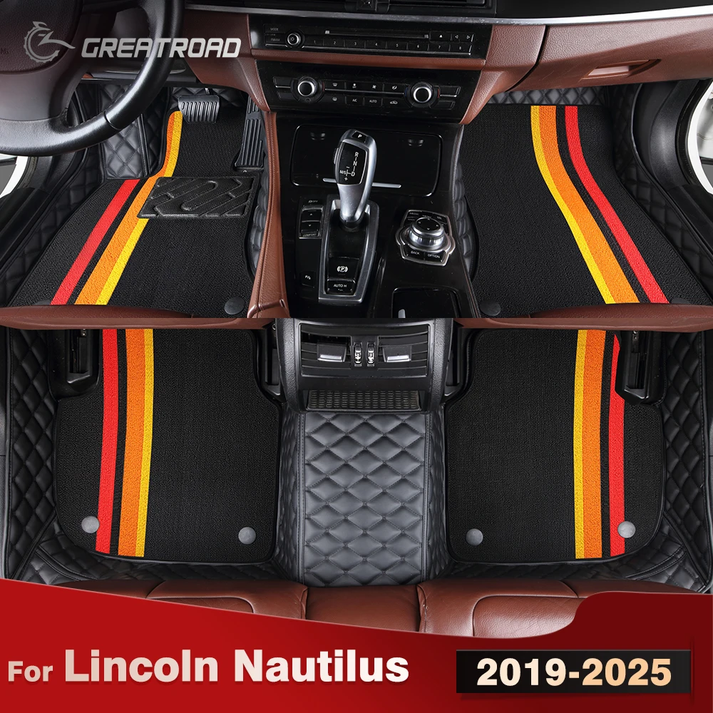 

Для Lincoln Nautilus 2019-2025 двухслойные автомобильные коврики на заказ, автомобильный ковер, аксессуары для интерьера