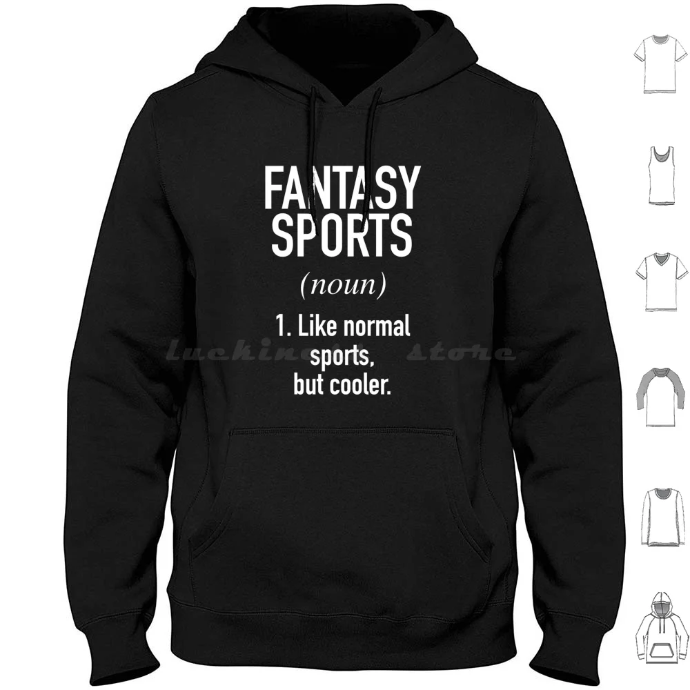 Fantasy Sports Definition Classic Hoodie Cotton Long Sleeve Fantasy Sports Definition Classic