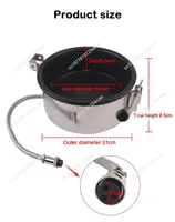 3 Holes 15mm Commercial Hot Air Oil Popcorn Maker Heating Pot Hand-cranked 8 Ounce Electric Popcorn Machine Accessories Parts