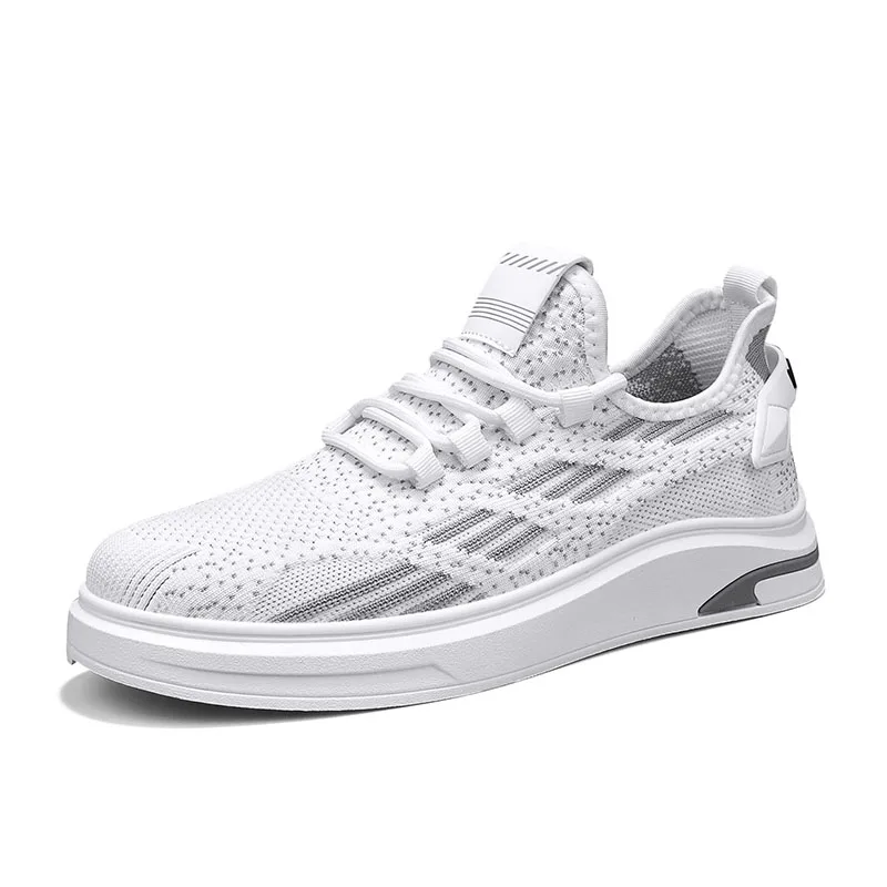 

Breathable and comfortable board shoes, men's sports shoes, motorcycle flying woven mesh, fashionable and trendy shoes
