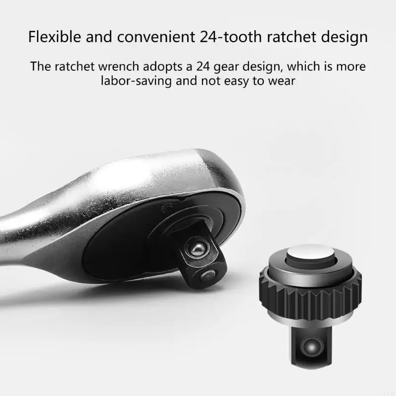 Ratchet Handle 1/4 "محرك أقراص ميني ميني راتشيت رينتشز إصلاح تلقائي أداة مرآب C7AC