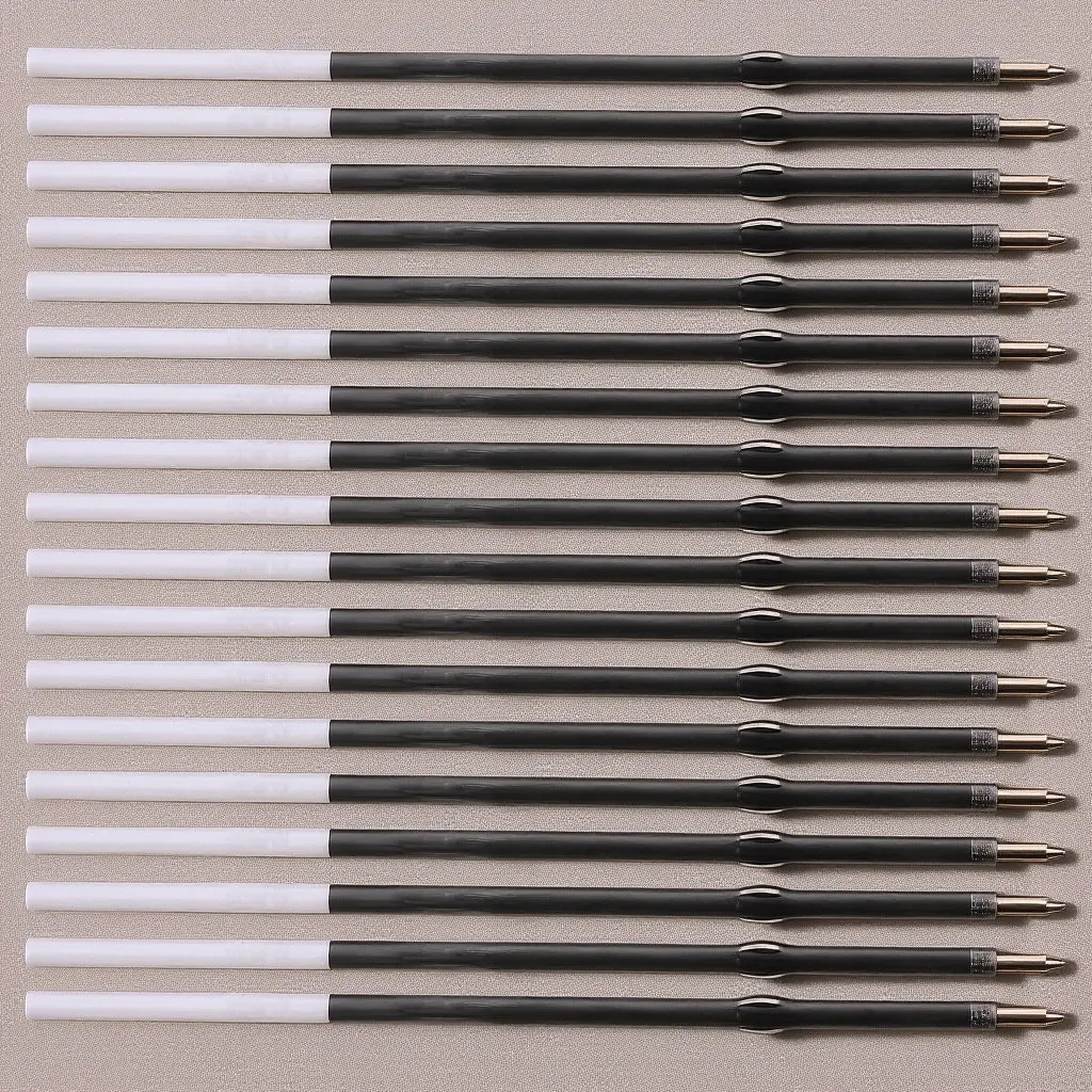 

100Pcs Press Type Gel Pen Refills Neutral Ink Replacements Smooth Writing Office Supplies Ink Refills for Pens