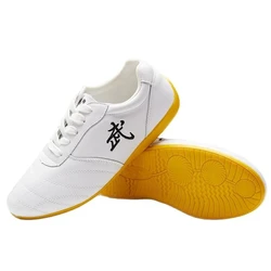 Chinese Traditional Men Kung Fu Taiji Tai Chi Shoes Taekwondo Wear-resistant Wushu Breathable Sneaker Martial Arts Shoes