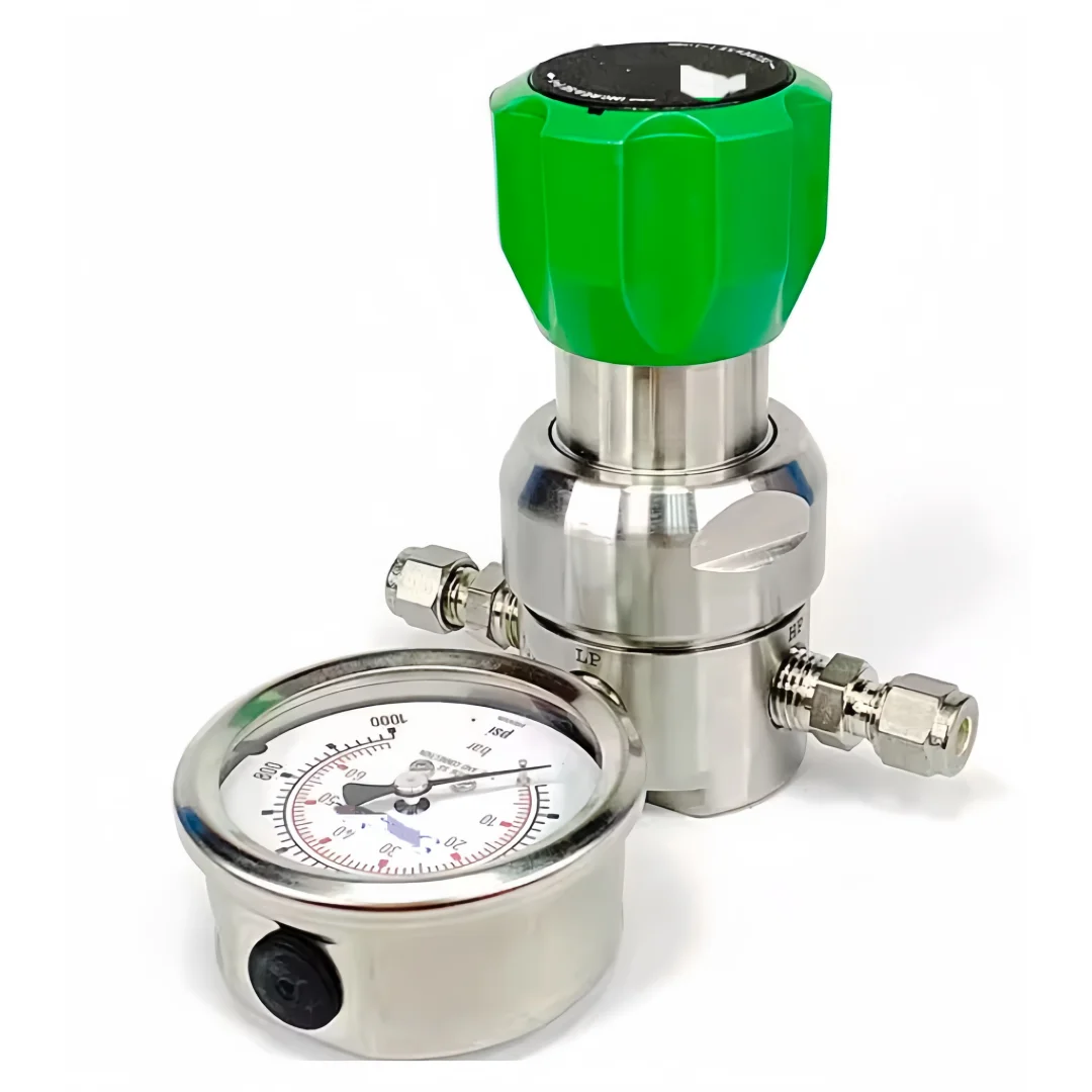 316 Stainless Steel Diaphragm Sensing Pressure Regulator for Gas Fluid Systems KPR1DLC412A200J0-WA