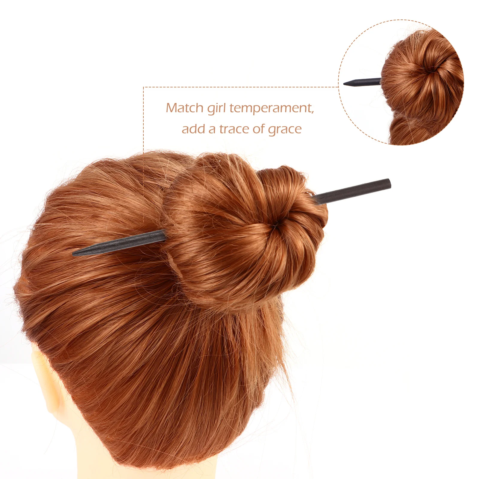 

12pcs Wooden Hairpins Traditional Style Retro Hair Chopstick DIY Craft Supplies Girls Hair Stick Making Material