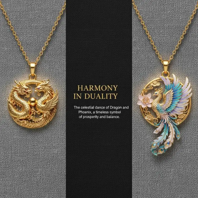 Chinese Mythology Nine Tailed Fox Enamel Pendant Necklace For Women Jewelry