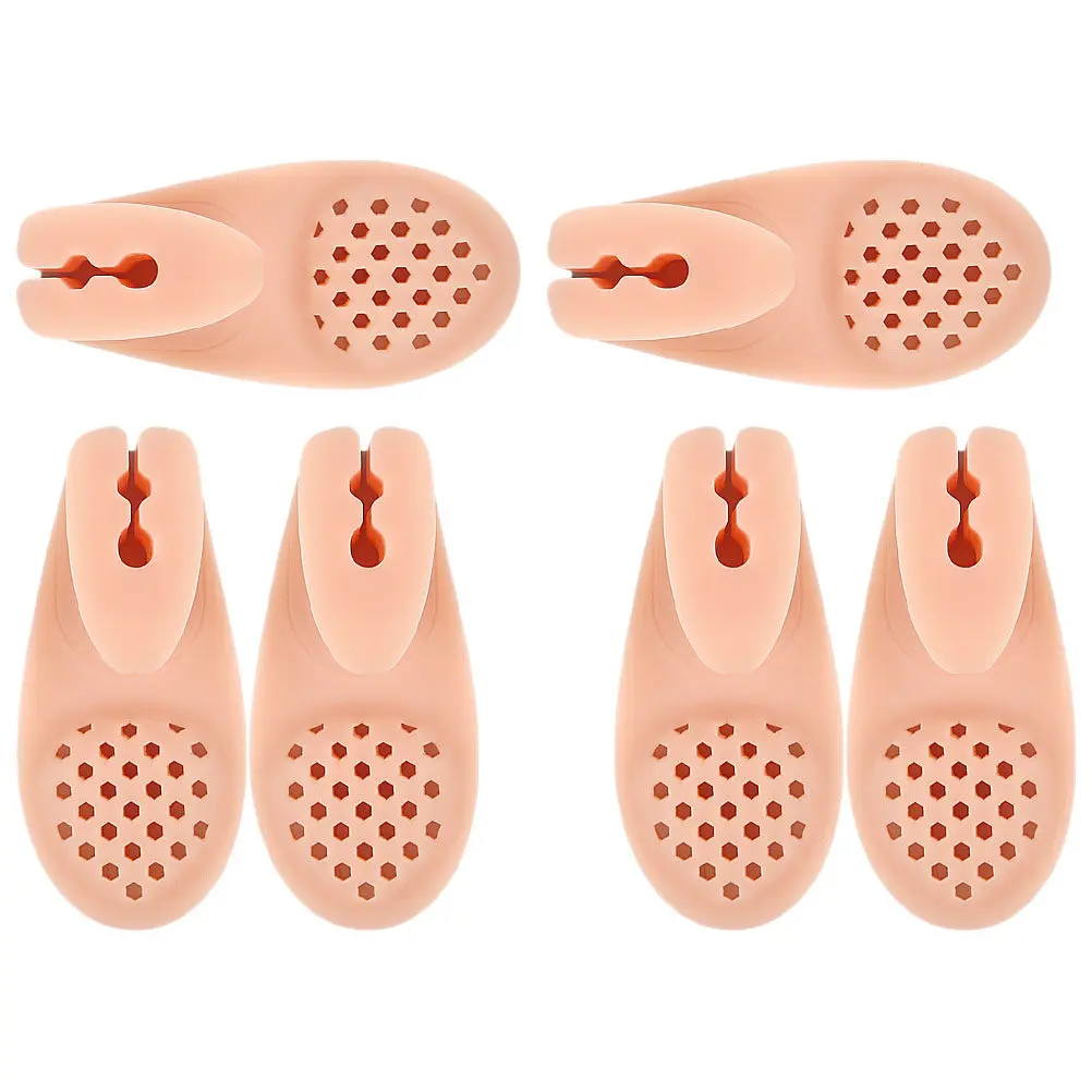 

3Pairs Big Toe Separator Sandals Silicone Toe Spacers for Bunions Overlapping Toes Alignment Forefoot Cushion Massage Comfort