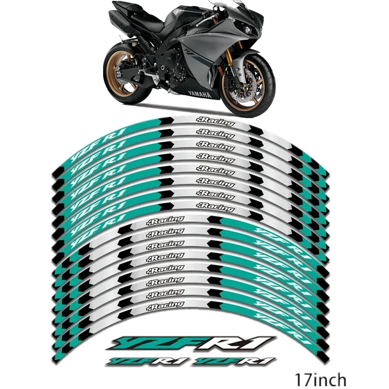 

FOR YAMAHA YZF R1 Motorcycle Parts Contour Wheel Decoration Decal Sticker -2