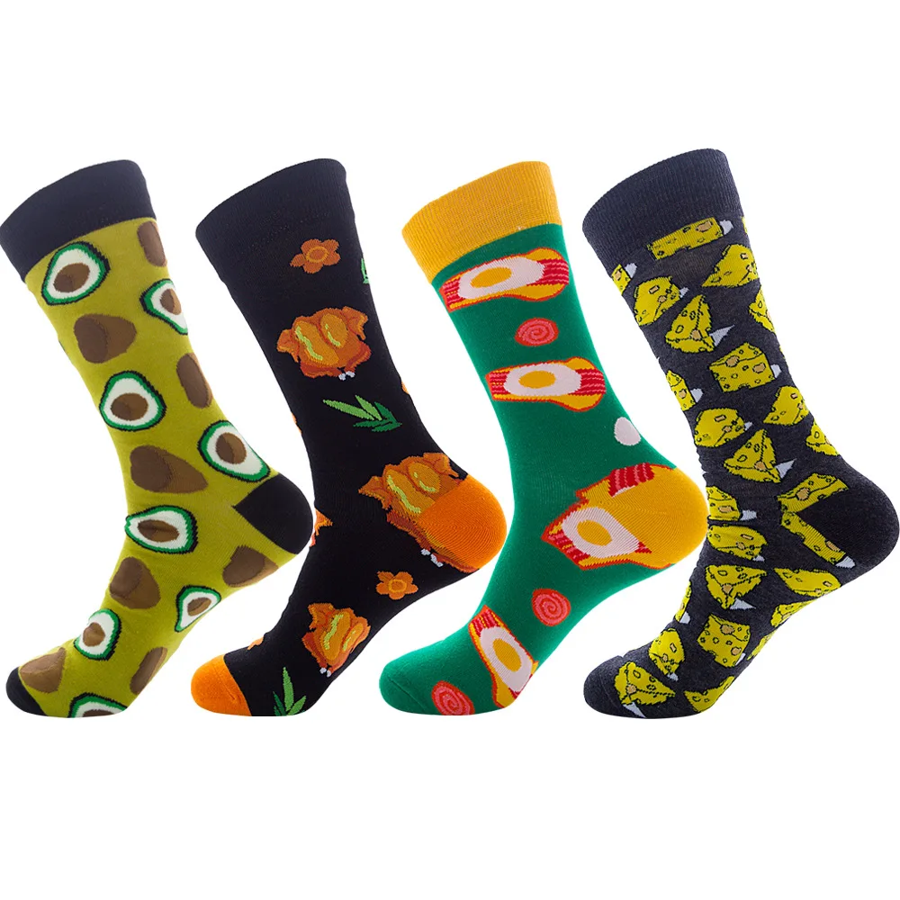 New INS beer corn men\'s and women\'s socks watermelon hot dog sushi tide socks hot dog socks comfortable breathable socks