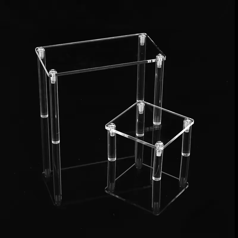 5/10/15/20cm High Single-Layer Clear Acrylic Display Shelf, Handbag Display Stand, Perfume And Toy Storage Rack, Jewelry Holder