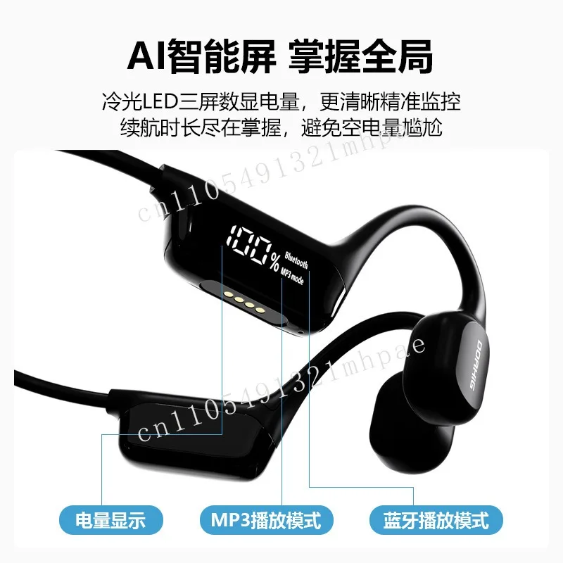 2025 S10 التوصيل العظمي IPX8 مقاوم للماء سماعة السباحة بلوتوث سماعة رأس رياضية لاسلكية مع شاشة ديجيتال 32 جيجابايت