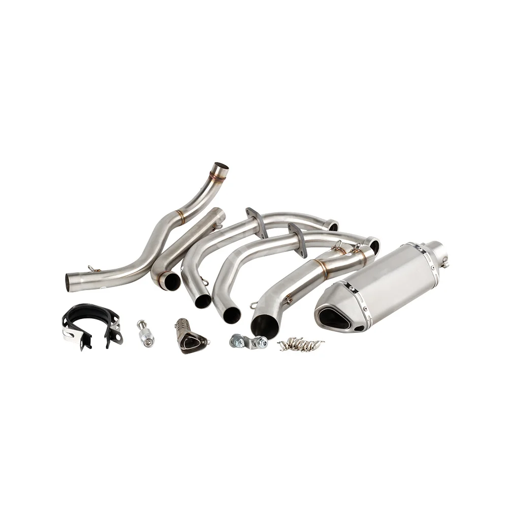 For Kawasaki KLE500 1991 to 2007 KLE 500 Escape Motorcycle Exhaust Muffler With Header Link Pipe Slip-on image 3
