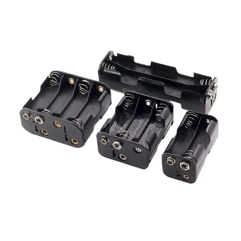 -2/3/4/6/8 Slots LR06 Battery Holder Connector Storage School Physical Electrical Circuit Experiment Equipment Physics Teaching
