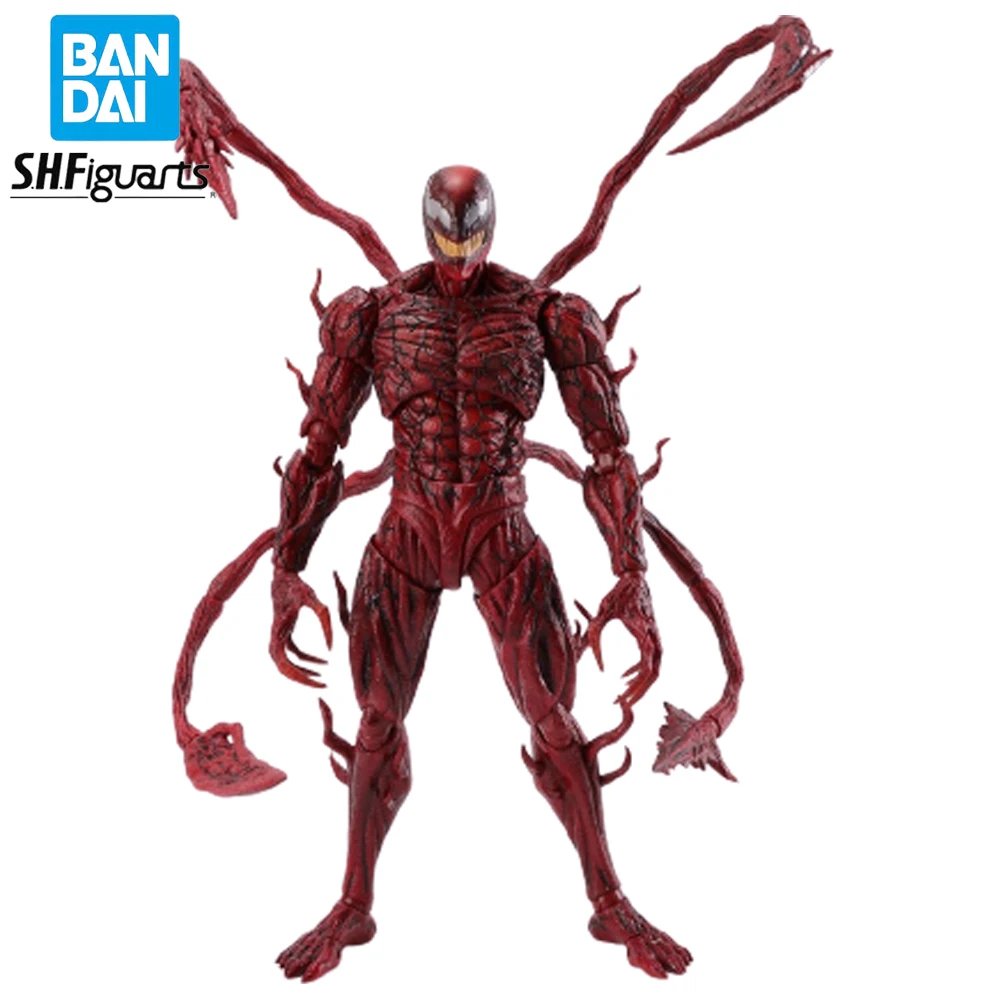 In Stock Original Bandai S.H.Figuarts Venom: Let There Be Carnage Action Figure Anime Model Collectible Boxed Dolls Toy Gift