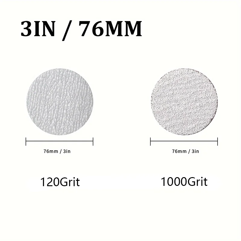 1Inch 3Inch Wet and Dry Sandpaper Kit 11Pcs with Hand Sanding Block Sandpaper 100# 1200# for Concrete Terrazzo Polishing