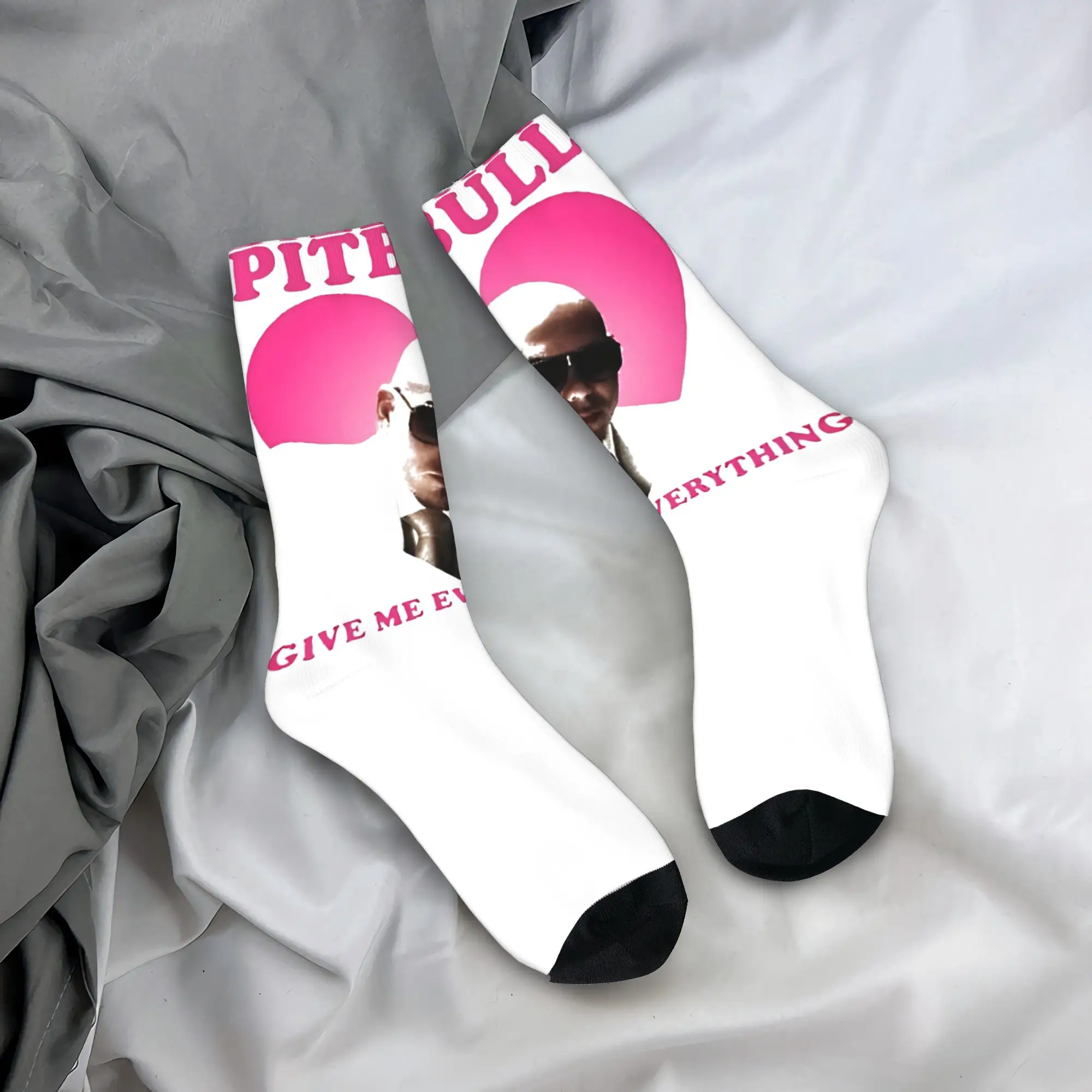 

Men Socks PitBull Give Me Everything Mr Stockings Anti Bacterial Warm Soft Socks Winter Kawaii Design Outdoor Sports Socks