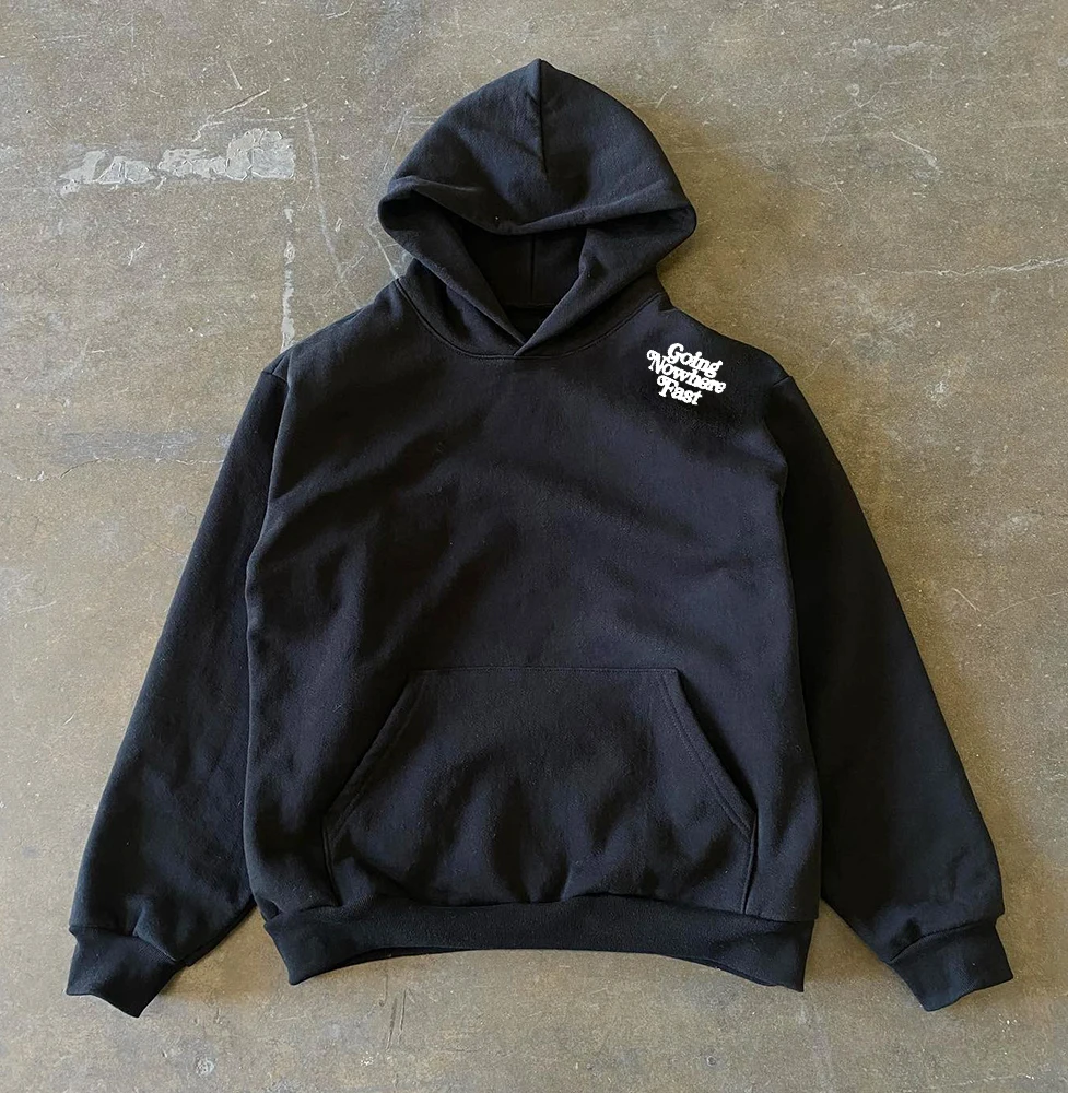 480G Pure Cotton Large Loop Minimalist Design Heavyweight College Style Men's Streetwear Hoodie Unique Small Audience Appeal