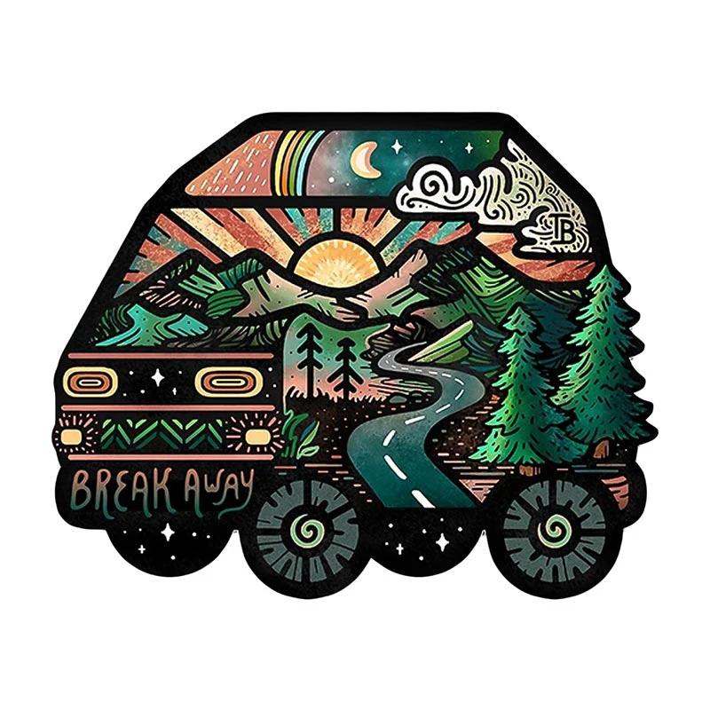 V1441 # Für Vanlife Auto Aufkleber Sonnenschutz Okklusion Scratch Decals Vinyl Laptop Caravan Decor Auto Styling