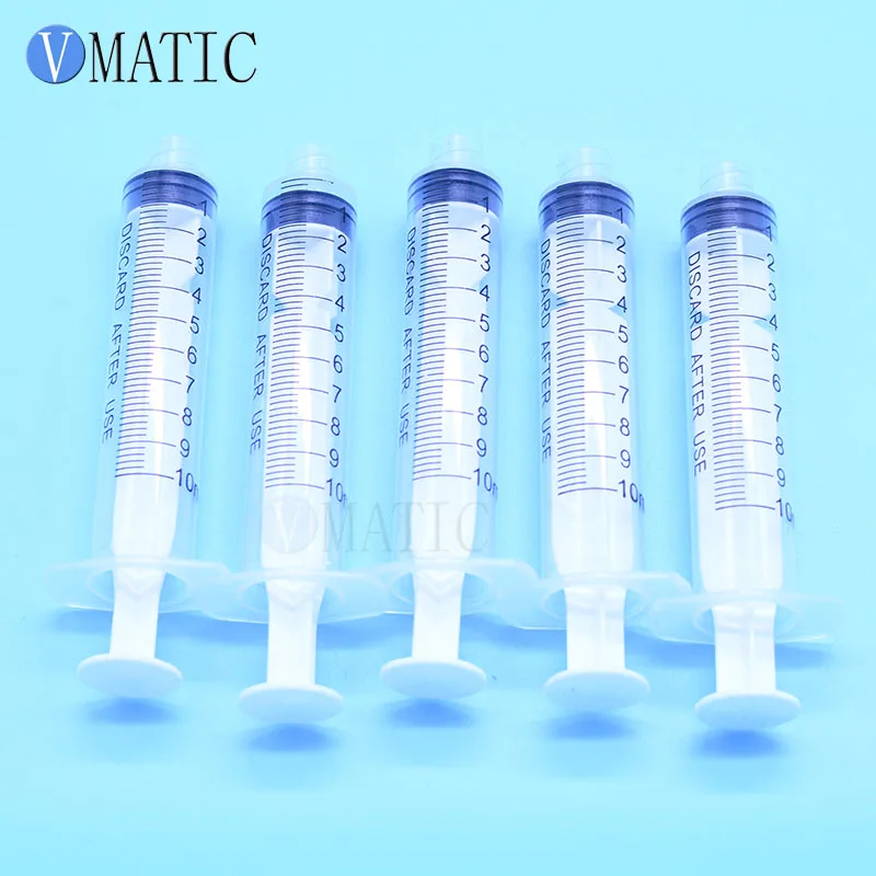 ‌20Pcs 10ml Plastic Syringe | Free Shipping for Cosmetic (Leak-Proof Manual Liquid Dispenser with Graduated Scale & Luer Lock)‌