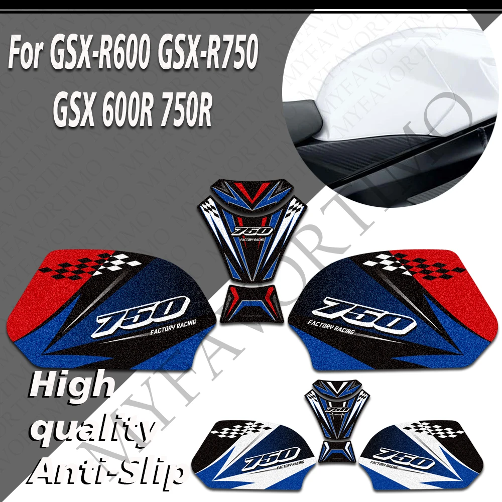 For Hayabusa GSX1300R GSXR 1300 GSX 1300R Tank Pad Side Grips Gas Fuel Oil Kit Knee Anti-slip Stickers Decals Accessories