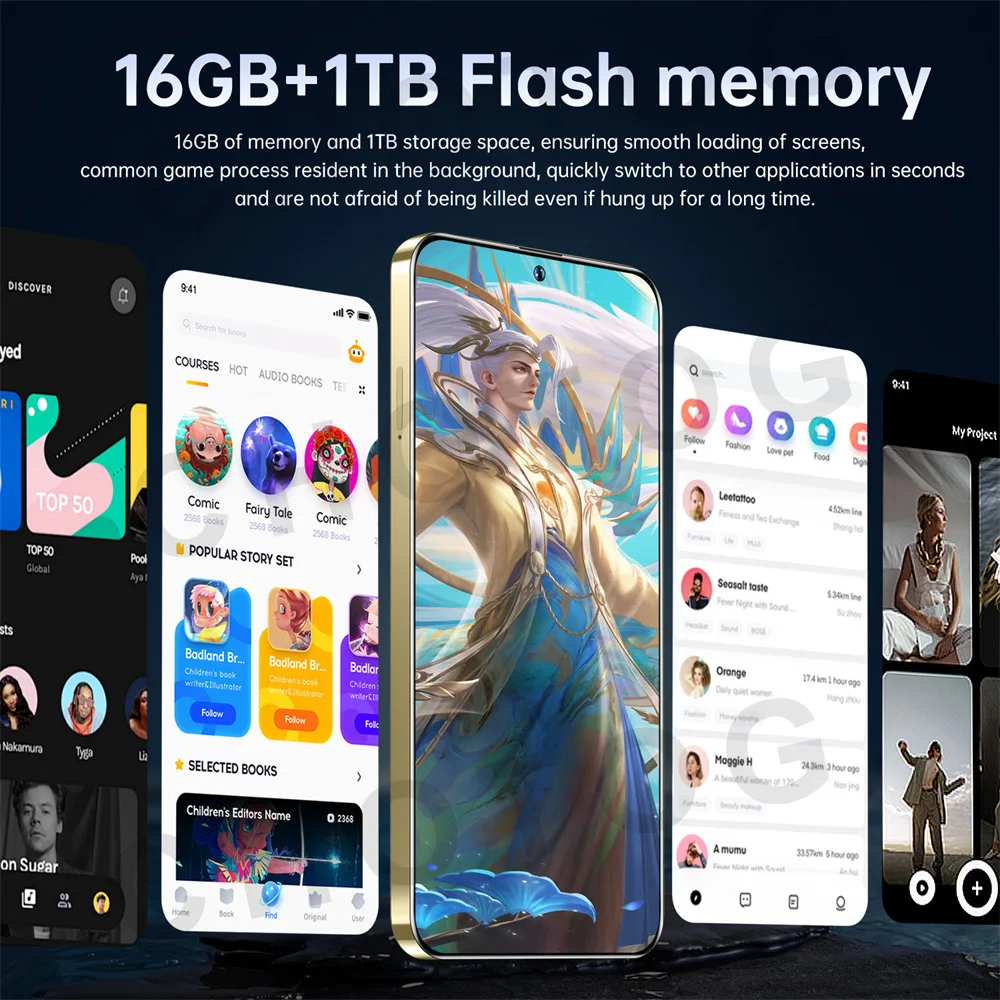 الهواتف المحمولة الجديدة S + 25 Ultra Original 7.3HD الهاتف الذكي 4G 5G ثنائي الشريحة هاتف محمول 7800mAh أندرويد 14 الإصدار العالمي الهواتف المحمولة