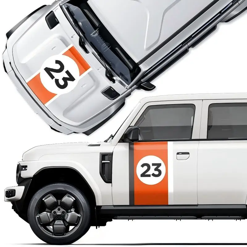 2 Pcs/Set Door Side Stripes Sticker Graphics Vinyl Decal For Chery iCAUR V23‌ 2026 Off Road 2024 2025 Accessories