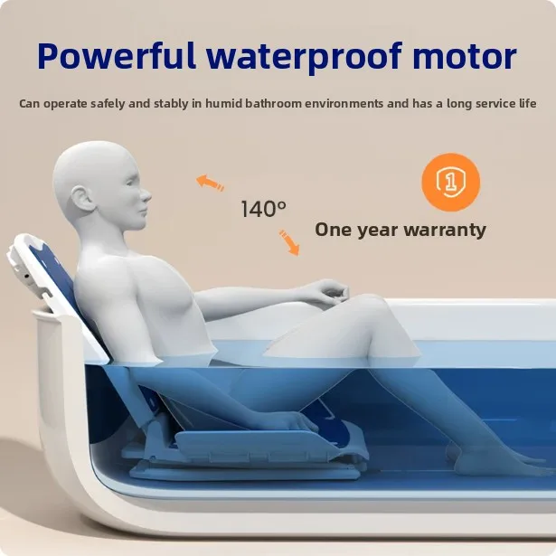 Power Lift Recliner Chair for Elderly, Waterproof Bath Chair with Assisted Standing, Multi-Functional Mobility Aid for Showering