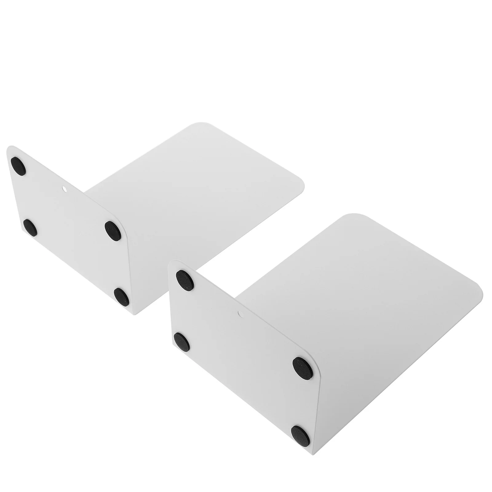 

2pcs Simple Metal Bookends Desktop File Organizer Book Stoppers Iron Supports Home Office Library Classroom Use Book