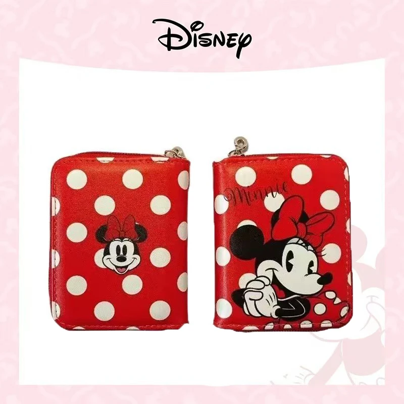 Disney Minnie New Mini Wallet Luxury Brand Fashion Trend Women's Mini Wallet Cartoon Women's Coin Purse with Multiple Card Slots