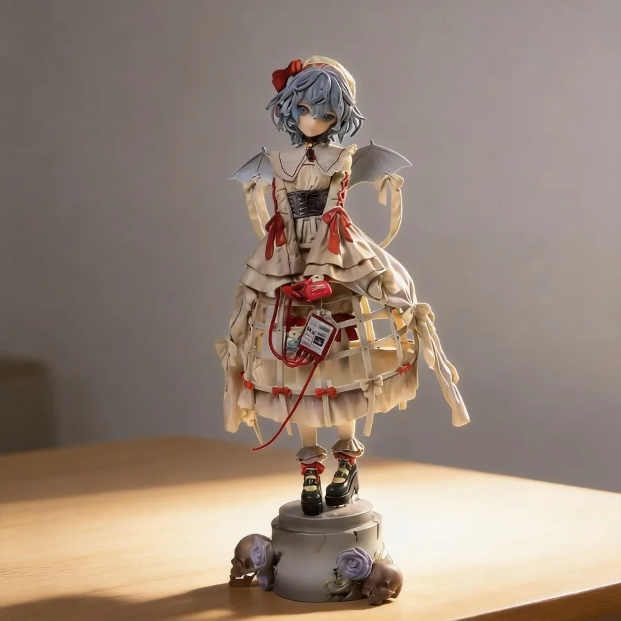 

Фигурка Touhou Project Ремилия Скарлет с короткими волосами, аниме-модель красивой девушки, коллекционная игрушка, 28 см, для фанатов