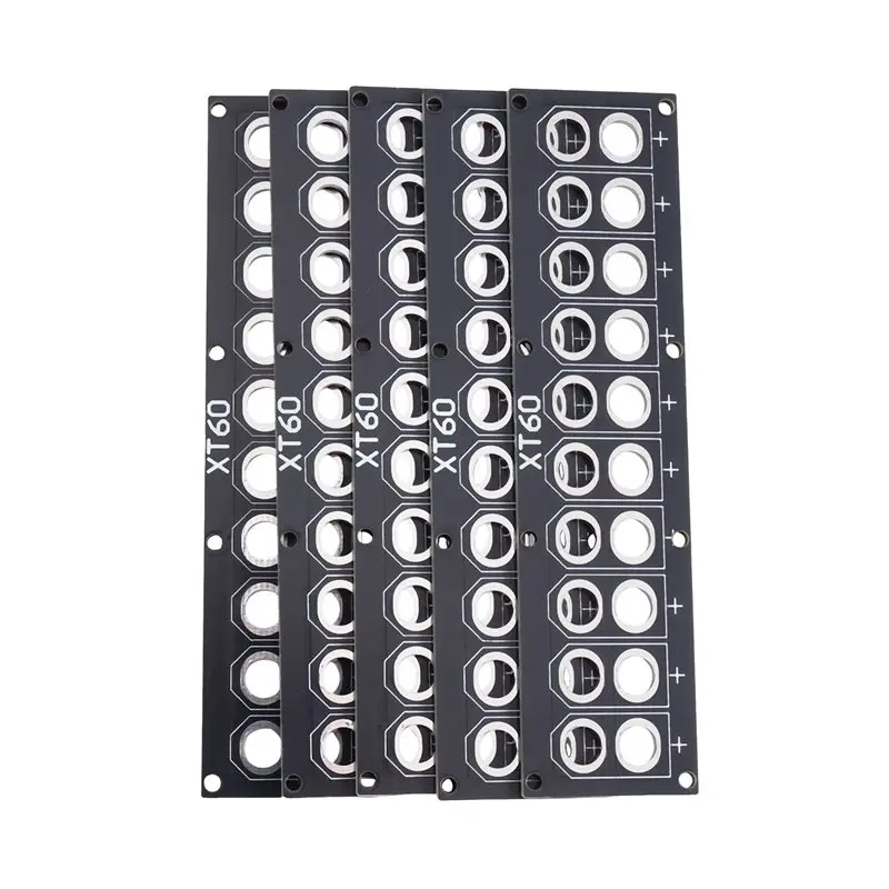 [NEW!A25P】 For FPV Drone Airplane Compatible 5PCS For XT60 Parallel Charging Plate 10 Port PCB Welding Distribution Board Lipo B