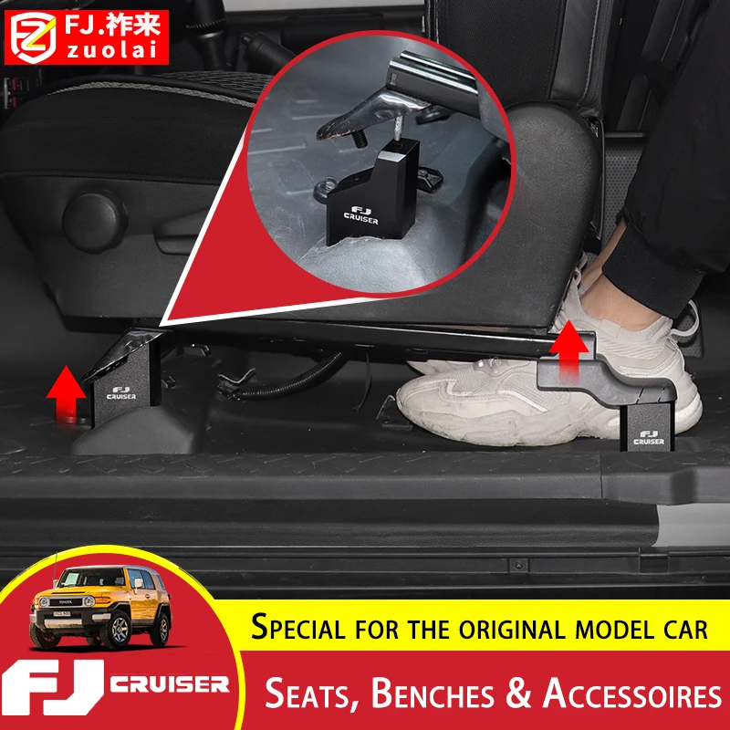 Dispositivo de elevación de asiento delantero para Toyota FJ Cruiser, junta de elevación de asiento de crucero, accesorios para bancos
