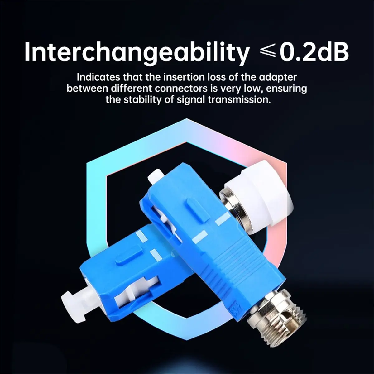 SC Male to FC Female UPC Simplex Fiber Optic Adapter for FTTP Optic Patch Cord Pigtail Docking Red Light Pen Connector