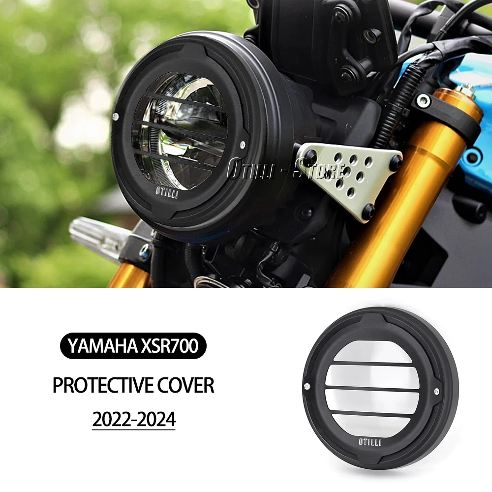 

Для YAMAHA XSR700 XSR 700 XSR900 2022 2023 2024 алюминиевые аксессуары для мотоциклов, решетка для фар, защитная крышка