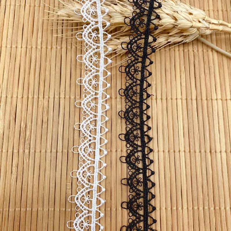 

45 ярдов полиэстеровая вышитая кружевная бейка, высококачественная водорастворимая кружевная ткань для украшения и одежды