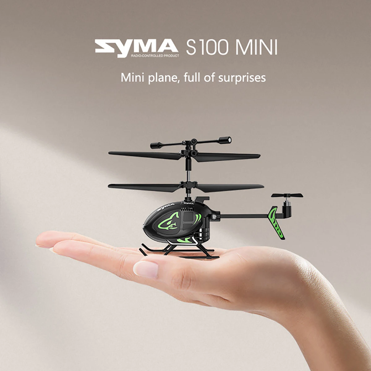 SYMA – Mini hélicoptère S100 X26 radiocommandé pour enfant, jouet télécommandé avec une clé pour le décollage et l'atterrissage