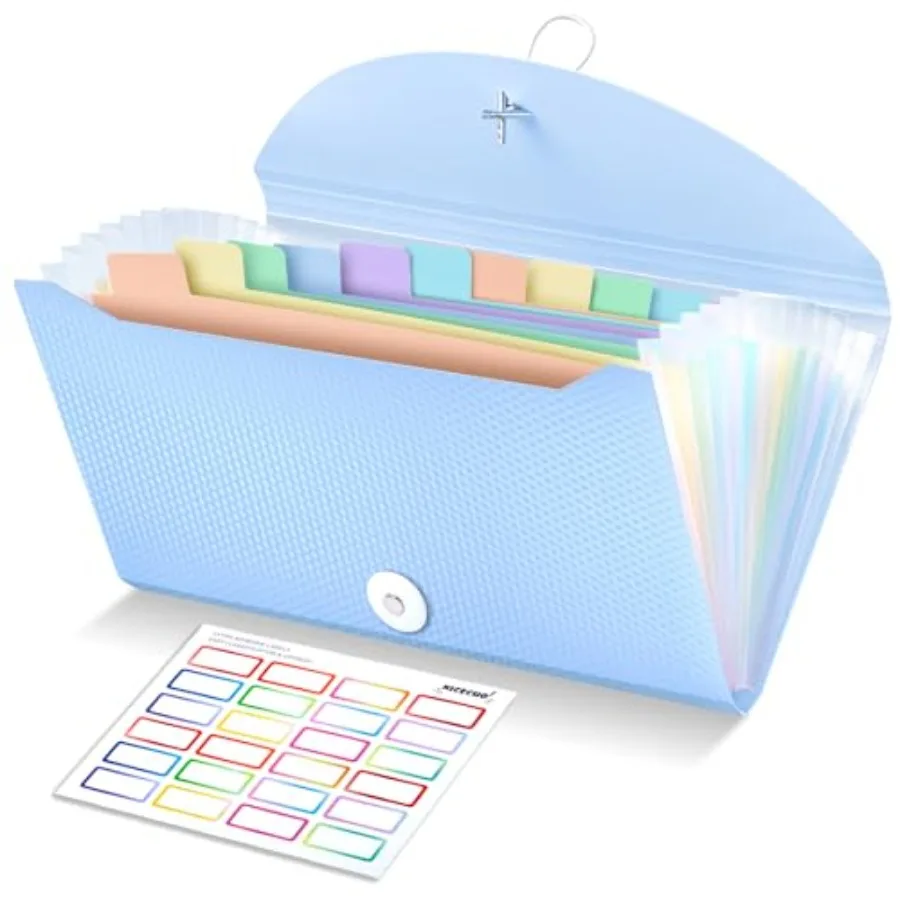 

Receipt Coupon Organizer, 13 Pockets Small Accordion File Organizer with Labels for Receipt Cards, Bill Business, Coupons Stora
