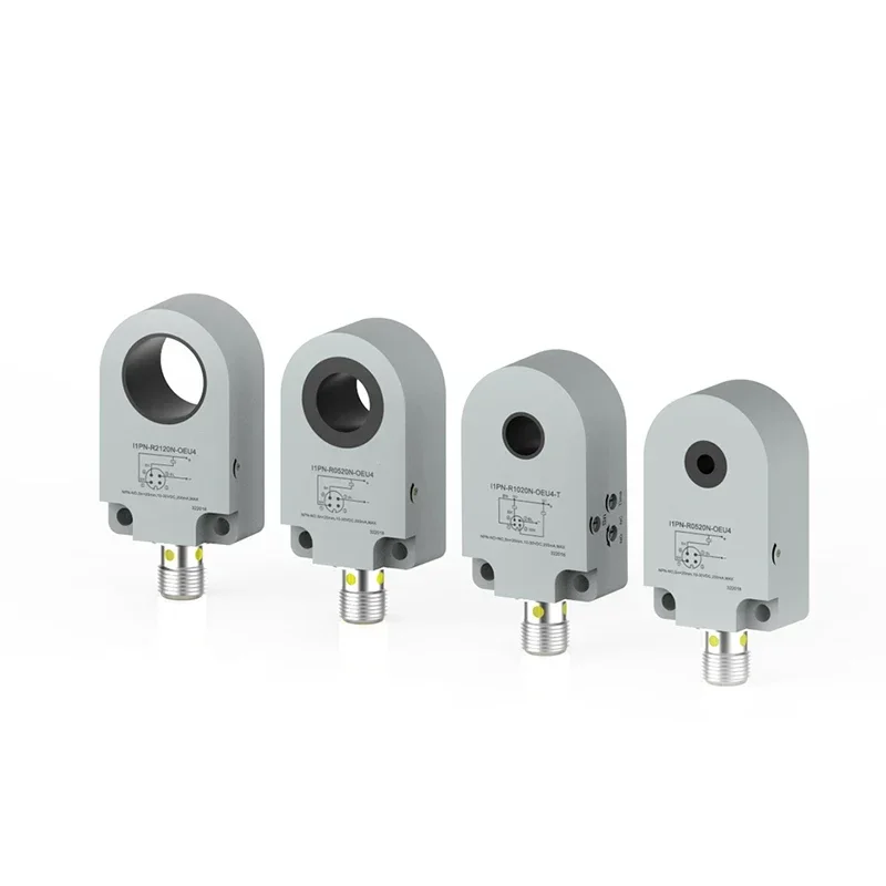 Inductive ring counting sensor spring screw wire disconnection detection proximity switch sensitivity adjustable