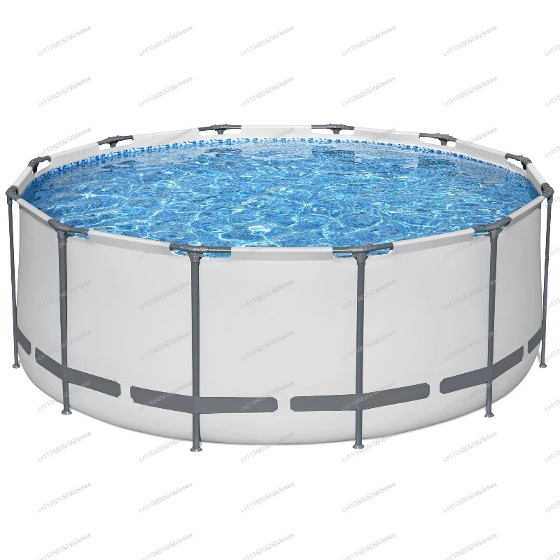 Thickened mesh round adult bracket pool outdoor large children's bracket pool fish pond family swimming pool