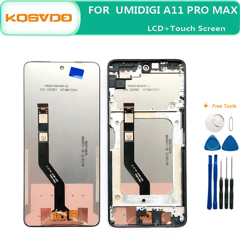 Pantalla LCD táctil para UMIDIGI A11 Pro Max, montaje Original, pegamento, 6,8 pulgadas, novedad