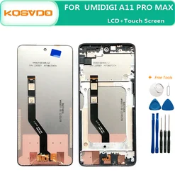 Tela LCD e montagem de tela sensível ao toque, tela original para UMIDIGI A11 Pro Max, novo, 6,8