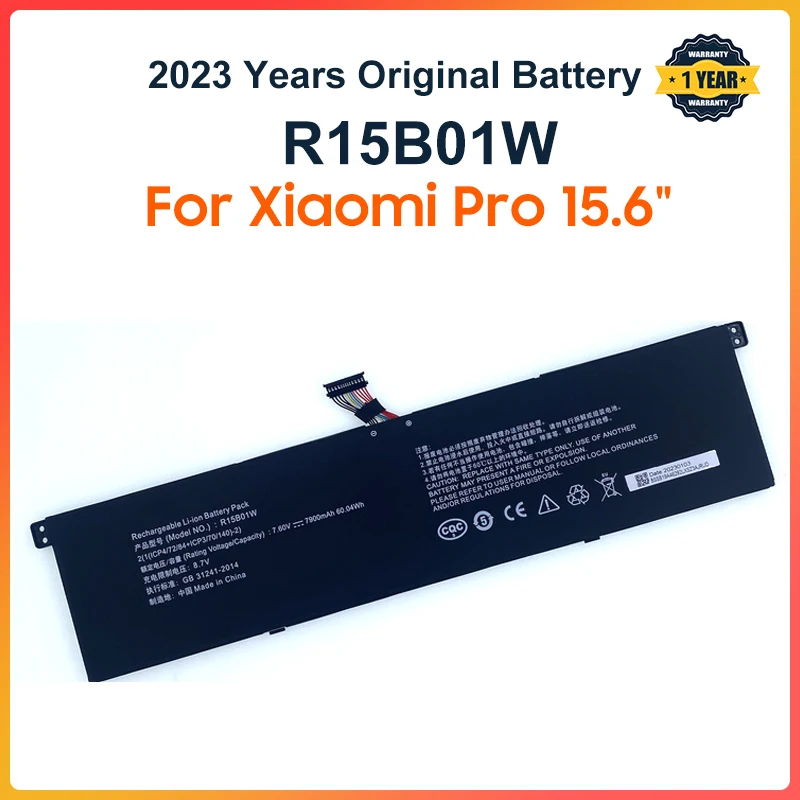 R15B01W New Laptop Battery For Xiaomi Pro 15.6