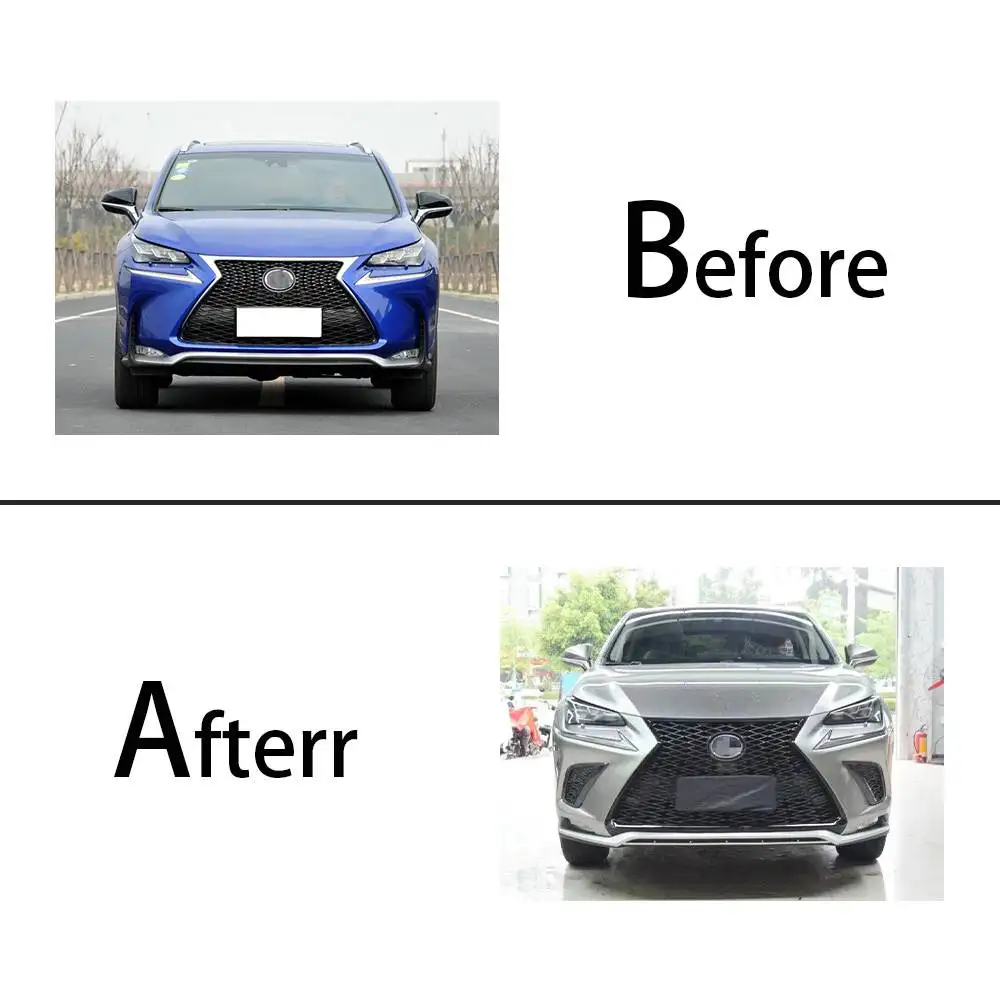 High Quality Kit for Lexus NX NX200 NX200t 2015-2017 Upgraded F-sports Front Bumper Body Kit with F-sports Grille