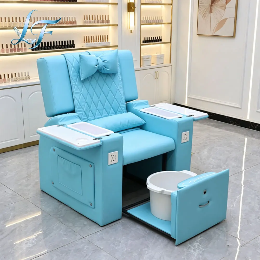 Pipeless Pedicure Bench With Hand Rest Commercial Manicure Chair For Nail Beauty Studio