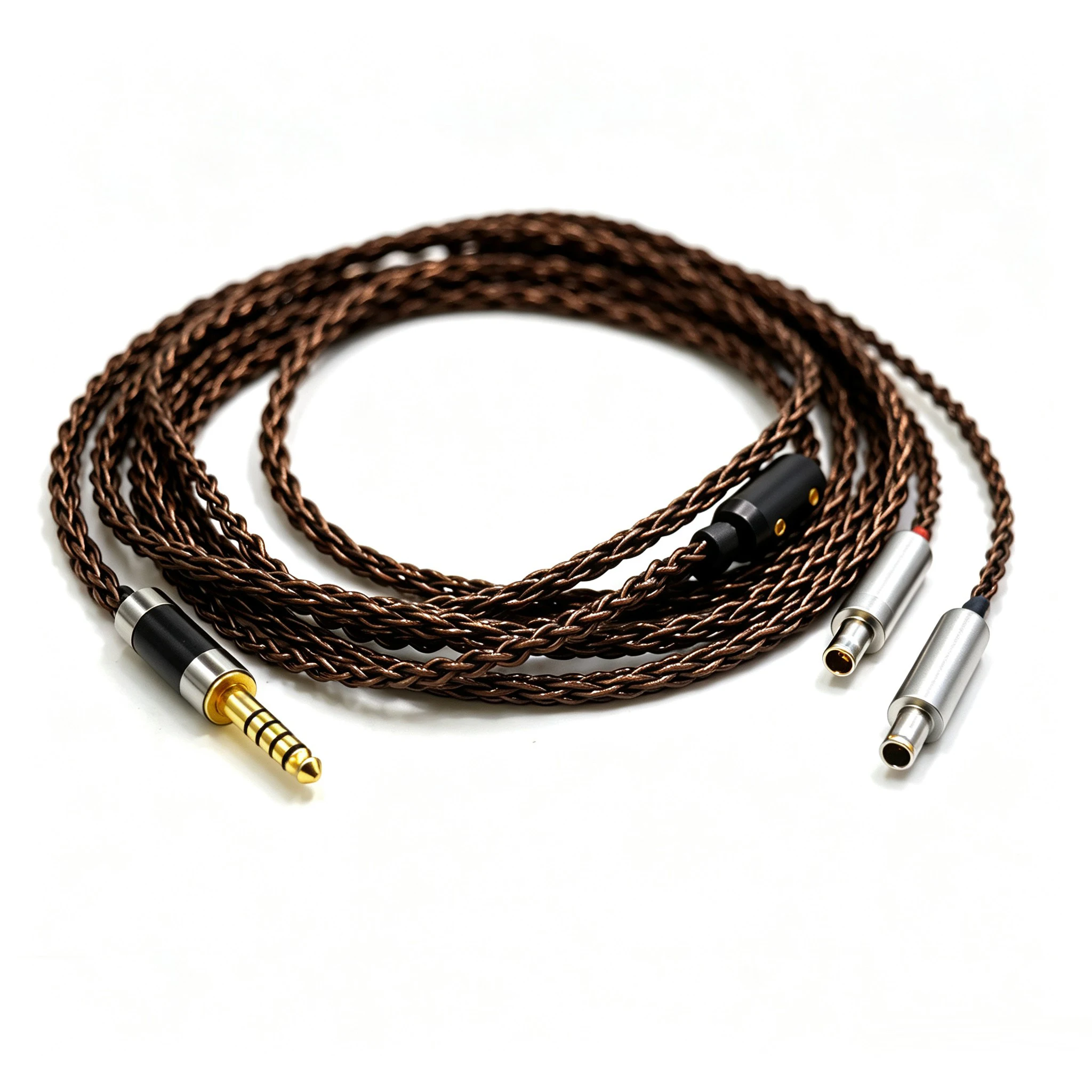 8 Cores Brown Copper OFC Balanced Earphone Cable ForSennheiser HD800 HD800s HD820s HD820 Dharma D1000