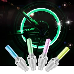 Neon Bike Spoke Light Mini Bicycle Taillight Motorcycle Wheel Spoke LED Light Tire Valve Cap Lamp Cycling Light Bike Accessories