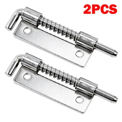 2PCS Spring Loaded Latch Pin 304 Stainless Steel Silver Window Cabinet Hinges Security Door Bolt Latch For Household Hardware