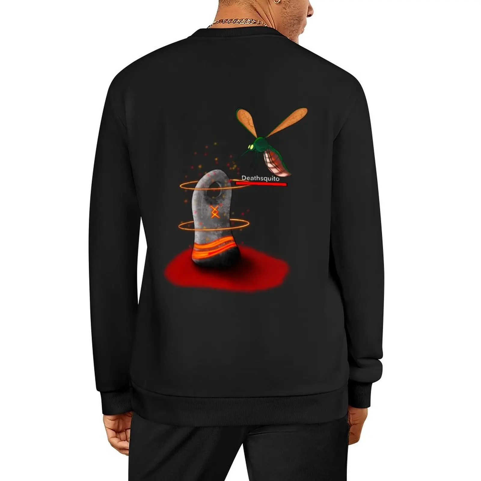 

Deathsquito & Stone Valheim Pullover autumn clothes for men mens clothing fashion men sweatshirts for men