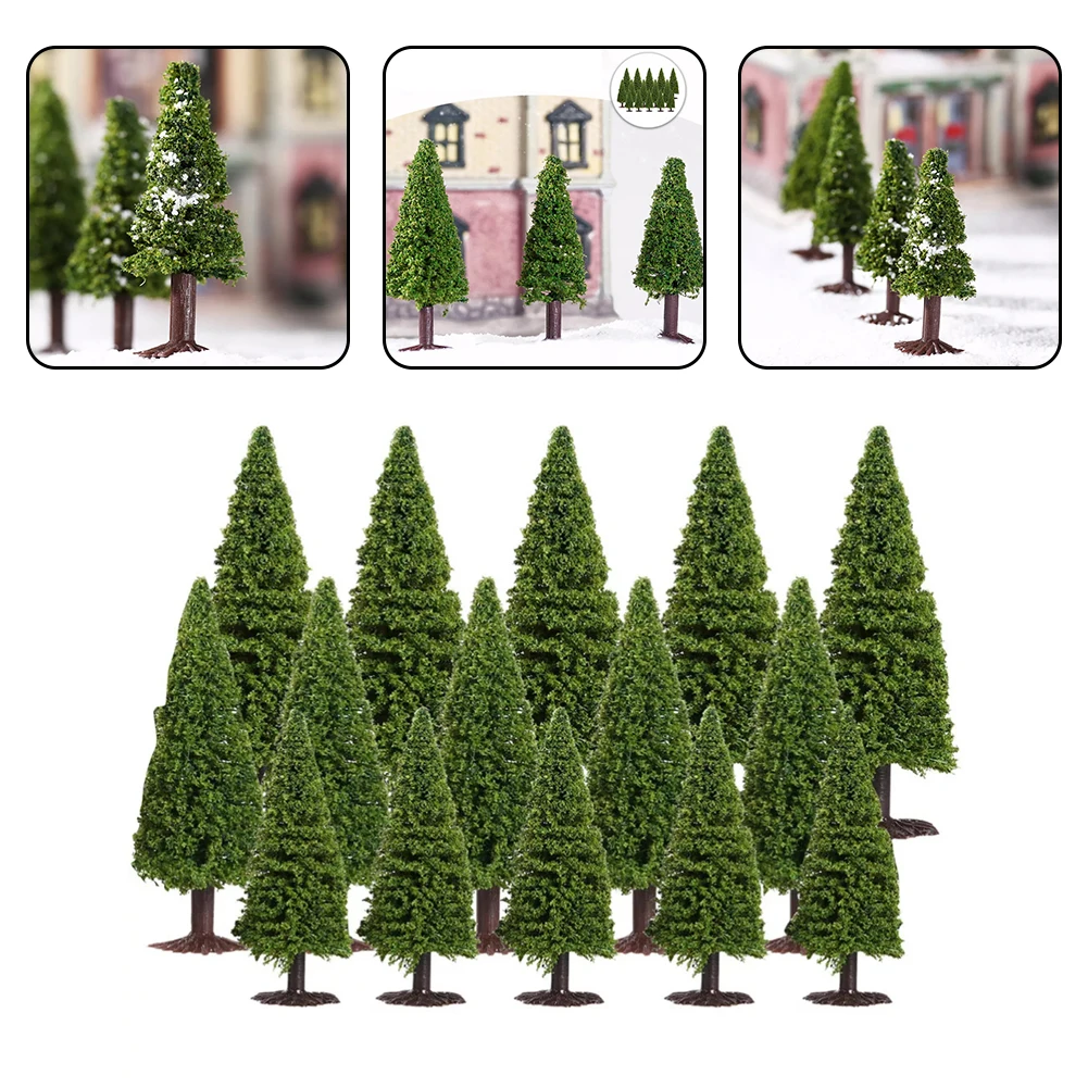 Crafting Projects 10 Cm Diorama Trees Christmas Village Model Trees Christmas Christmas Village Trees Natural Look